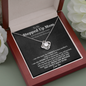 Stepped Up Mom Love Knot Necklace | Stepped Up Mom, Unbiological Mom, Foster Mom, Stepmom, Mother In Law Card Mother's Day Gift