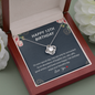 Make a 13th Birthday Wish Love Knot Necklace, 13th Birthday Gift, Thirteenth Birthday Necklace
