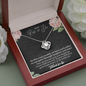 To My Ride Or Die We Have Each Other Love Knot Necklace | Unbiological Sister Necklace, Bonus Sister Gift, Bestie, Best Friend Gift