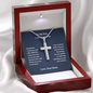 Gifts for Son Personalized Cross Necklace, I am so Proud of You, Birthday Gifts For Son, From Mom To Son, Gifts To Son From Mom, Graduation Gifts