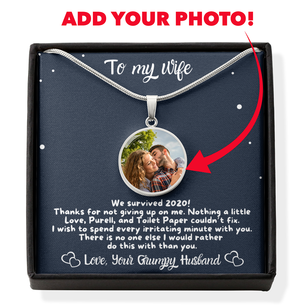 To My Wife, We Did It Personalized Luxury Necklace