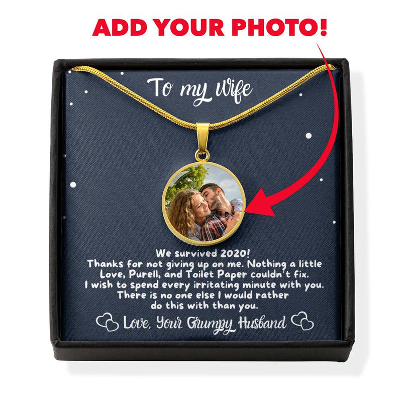To My Wife, We Did It Personalized Luxury Necklace