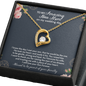 To My Amazing New Mom On My Wedding Day Forever Love Necklace | Daughter-in-Law Gift for Mother-in-Law | Gift to Mother-in-Law