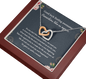 Good Luck Finding Awesome Coworkers Like Us Again Interlocking Hearts Necklace | Farewell Gift for Coworker |  New Job Gift |  Fresh Start Gift for Coworker