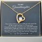 To My Granddaughter Once Upon A Time Forever Love Necklace | Granddaughter Gift From Grandmother for Birthday, Graduation