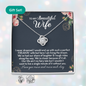 Wife Anniversary, Mother's Day Gift, Wife Birthday Necklace Earring Gift Set