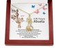 A Mi Futura Abuela Giraffe Necklace / Regalo Para Futura Abuela / To My Future Grandma Spanish / Pregnancy Reveal Necklace Gif