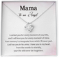 Mama To An Angel I Have You In My Heart Love Knot Necklace Loss of Baby Gift |  Pregnancy Loss Gift | Sorry For Your Loss Gift