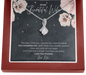 To My Beautiful Wife, I Found My Missing Piece Love Knot Necklace with Premium Box