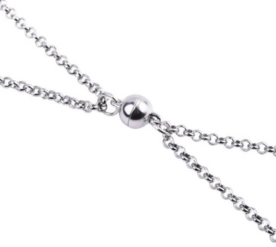 Meet Me At Midnight Discoball Magnetic Necklace Set, Magnetic Necklace Gift for Best Friend, Matching Lover Necklace, 2 pcs Couple Necklace