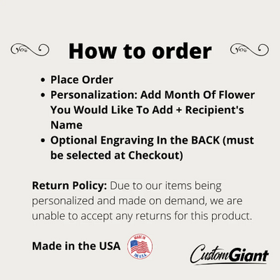 You Aren't Alone Personalized Memorial Birth Flower Necklace | Jewelry Bereavement Gift | Loss Of A Loved One Memorial Gift