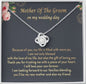 Mother Of The Groom My Life Is Filled With More Joy Love Knot Necklace | Mother In Law Gift |  Bride to Mother In Law Gift