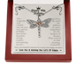 Happy 40th Birthday Dragonfly Necklace - Perfect gift for your best friend, daughter, sister, niece, cousin,  on her 40th birthday