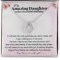 To My Amazing Daughter Sweet 16 Birthday Necklace | Gift For Daughter's 16th Birthday | Sweet 16 Birthday Gift