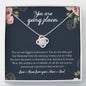 To my Daughter, You Are Going Places Love Knot Necklace | Gift for Daughter From Mom & Dad | Motivational Gift for my Daughter From your parents
