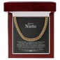 Para Mi Nieto Te Amo Con Todo Mi Corazon Cuban Link Chain Necklace | Regalo Para Nieto | Regalo de Navidad