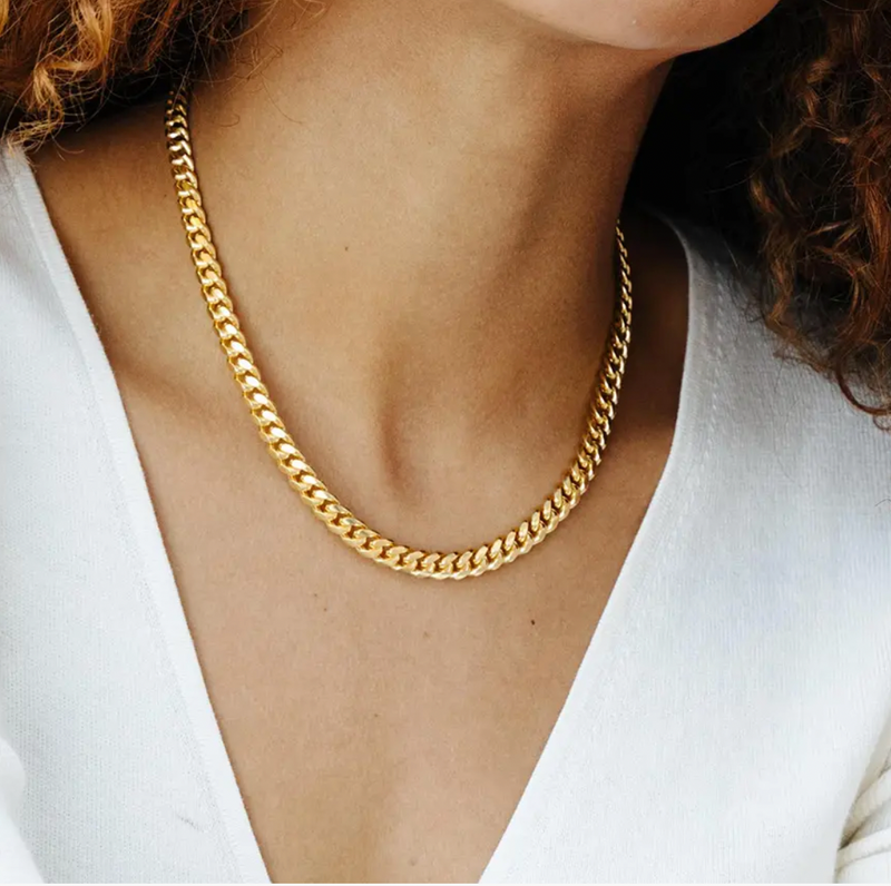 To Our Daughter Trendy Cuban Chain Link Necklace | Gift For Daughter From Mom & Dad, Daughter Birthday, Daughter Graduation