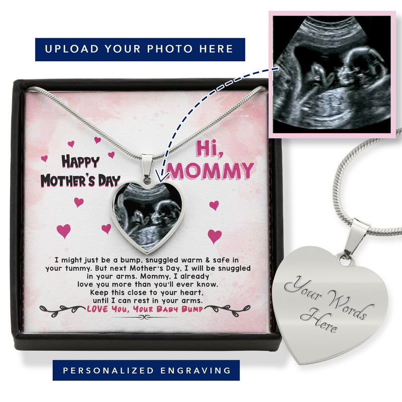 Mommy To Be  Mother's Day From Baby Bump Necklace