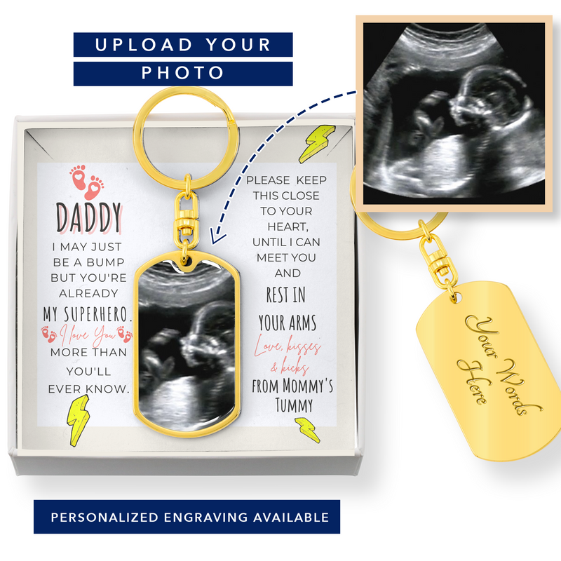 You'Re My Superhero from Baby Bump Luxury Keychain w. Engraving