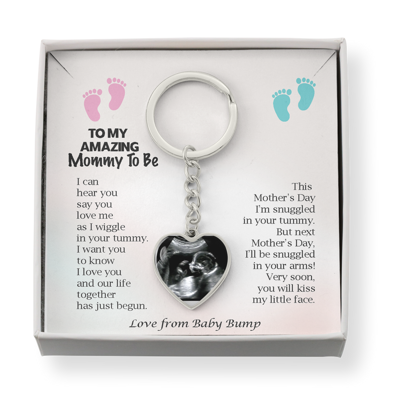 Mommy To Be Mother's Day Gift From Baby Bump, New Mom Keychain, Mother's Day Gift from Baby Bump, Mom To Be Gift, Mother's Day Gift for Expecting Mom, New Mom