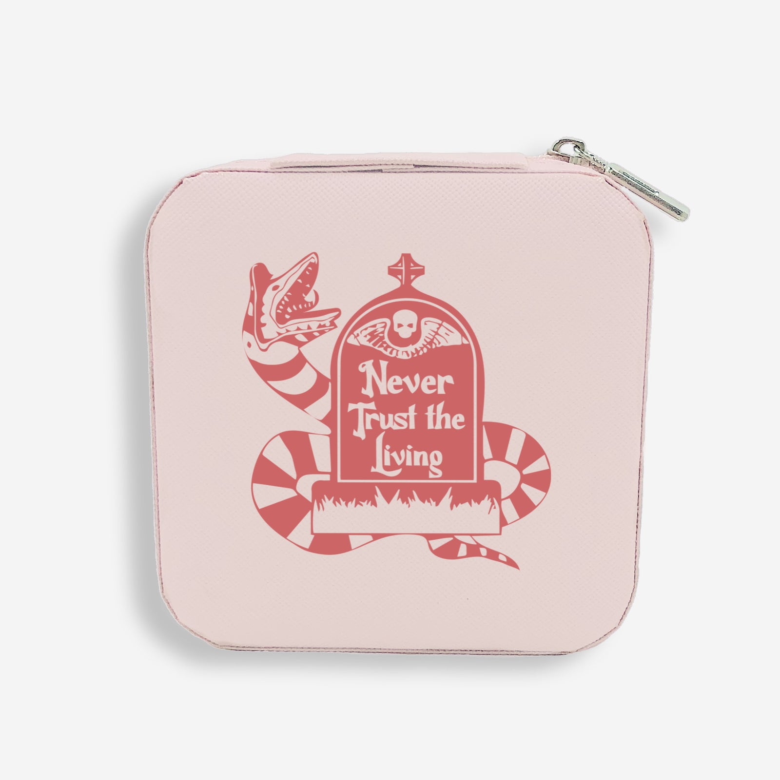 Never Trust The Living Jewelry Box, Cute Halloween Gift, Spooky Season Box, Birthday Gift for Her, Beetlejuice Halloween Movie Lover