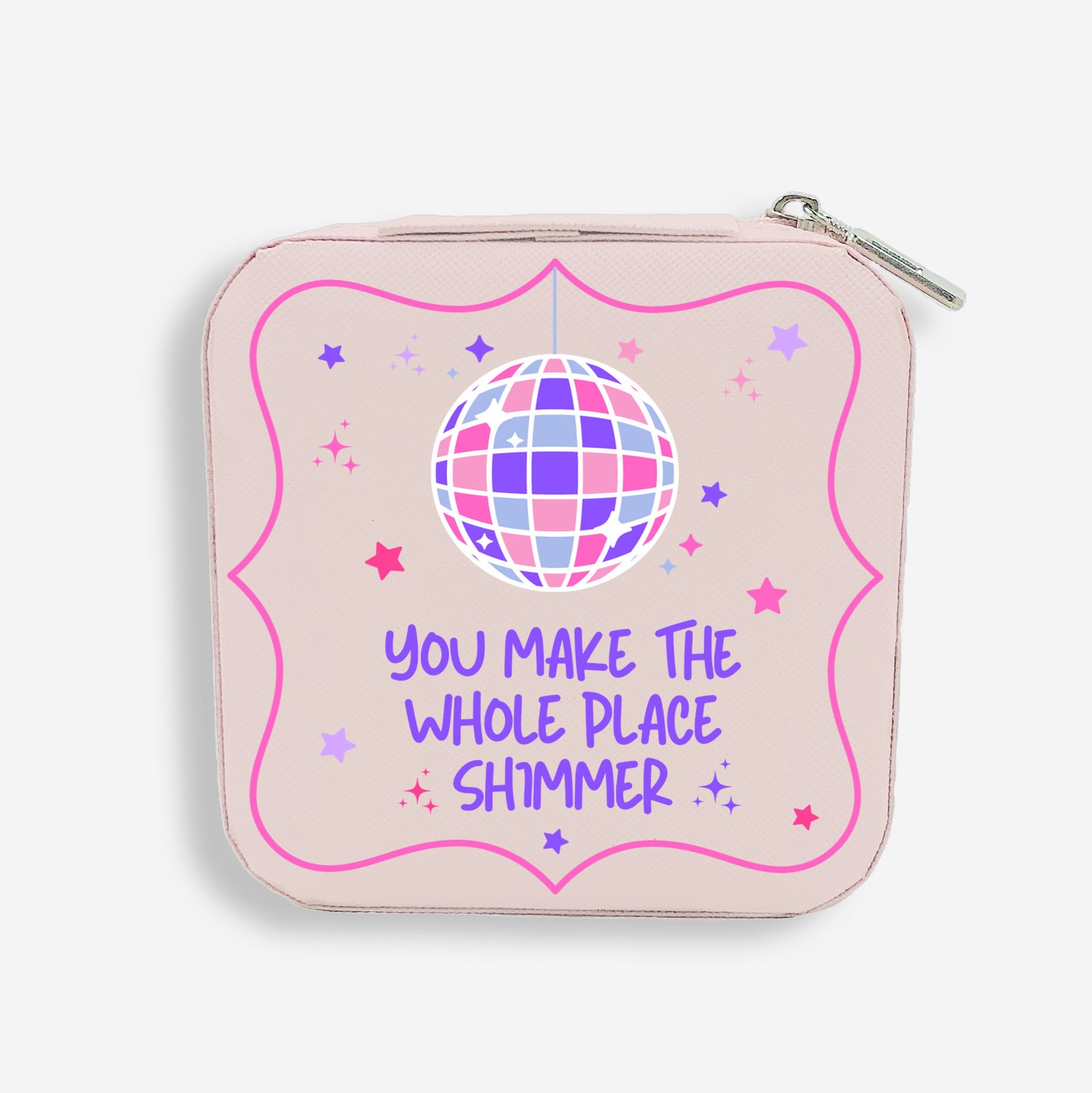 You Make The Whole Place Shimmer Jewelry Box, Sassy Gift for Best Friend, Appreciation Gifts for Her, Affirmation Gifts