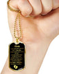 "Daddy to Be" w. ENGRAVING - Military Necklace (FREE US Shipping)
